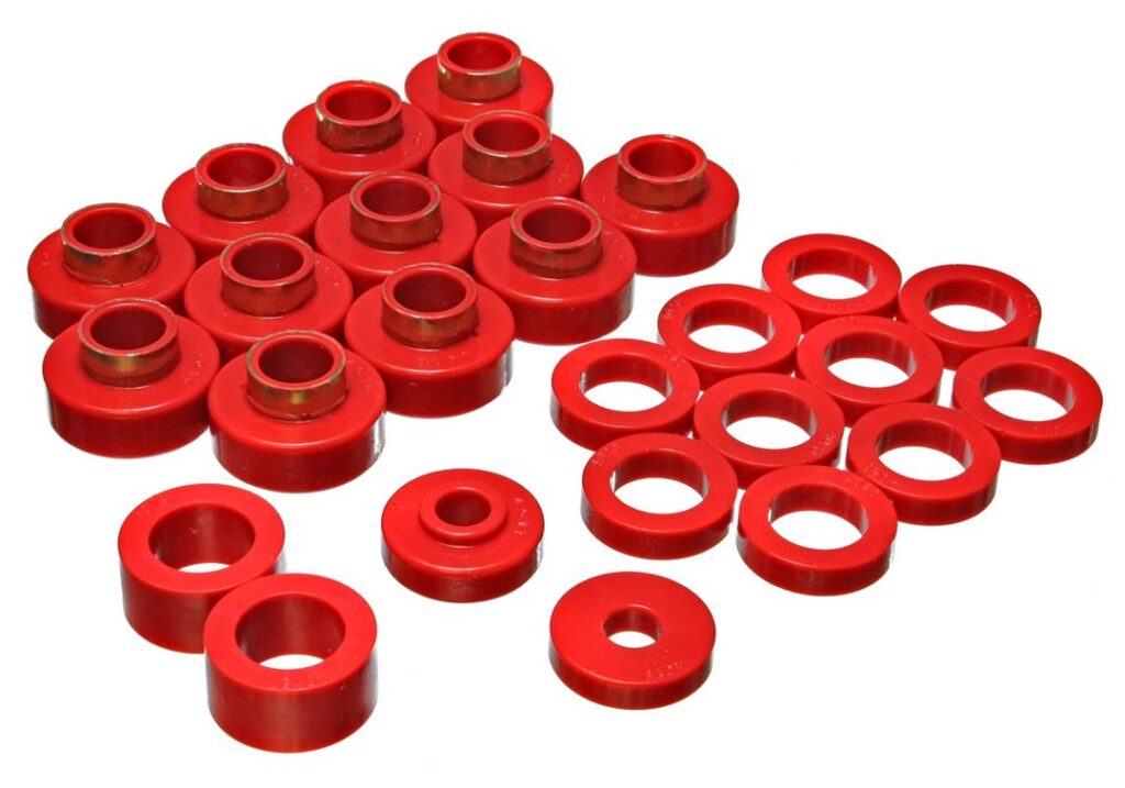 Energy Suspension Body Mount Bushings Red for 1981-1985 Jeep Scrambler 2.4104R