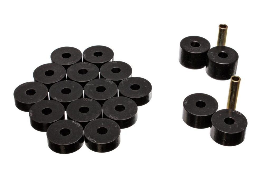 Energy Suspension Body Mount Bushings Black for 1974-1975 Jeep CJ6 2.4106G