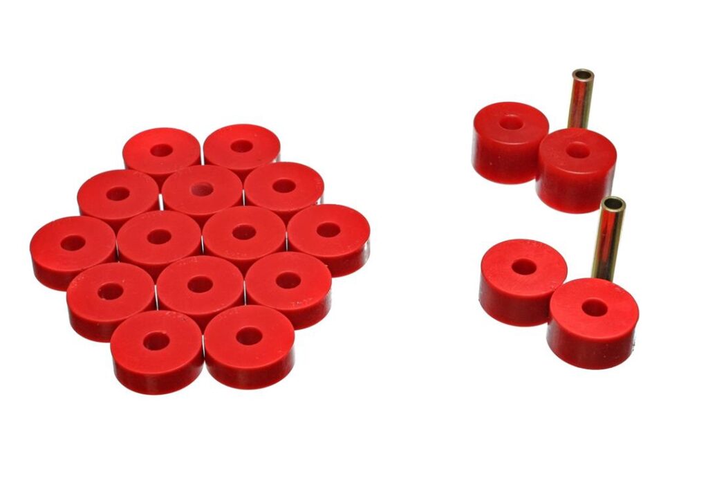 Energy Suspension Body Mount Bushings Red for 1974-1975 Jeep CJ6 2.4106R