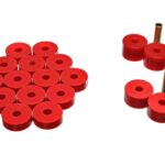 Energy Suspension Body Mount Bushings Red for 1974-1975 Jeep CJ6 2.4106R