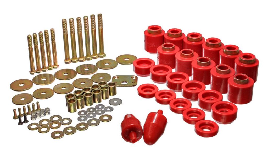 Energy Suspension Lift Kit Body Red for 1997-2006 Jeep Wrangler TJ 2.4108R