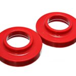 Energy Suspension Front Coil Spring Isolator Red for 1997-2006 Jeep Wrangler TJ 2.6101R