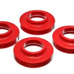 Energy Suspension Front Coil Spring Isolator Red for 1986-1992 Jeep Comanche 2.6103R