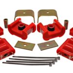 Energy Suspension Motor And Trans Mount Set Red for 1977-1984 Chevrolet K10 3.1124R