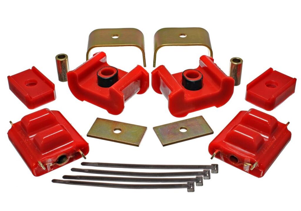 Energy Suspension Motor And Trans Mount Set Red for 1977-1978 GMC K15 Suburban 3.1124R