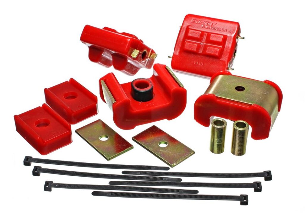 Energy Suspension Motor And Trans Mount Set Red for 1979-1984 GMC K3500 3.1126R