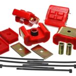 Energy Suspension Motor And Trans Mount Set Red for 1979-1984 GMC K3500 3.1126R