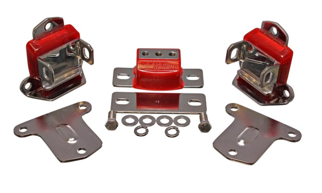 Energy Suspension Motor And Trans Mount Set Red for 1964-1972 Chevrolet Chevelle 3.1133R