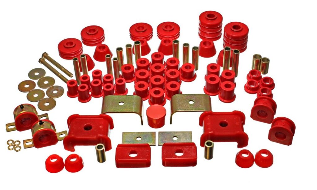 Energy Suspension Suspension Bushing Kit Red for 1973-1974 GMC K25/K2500 Pickup 3.18104R