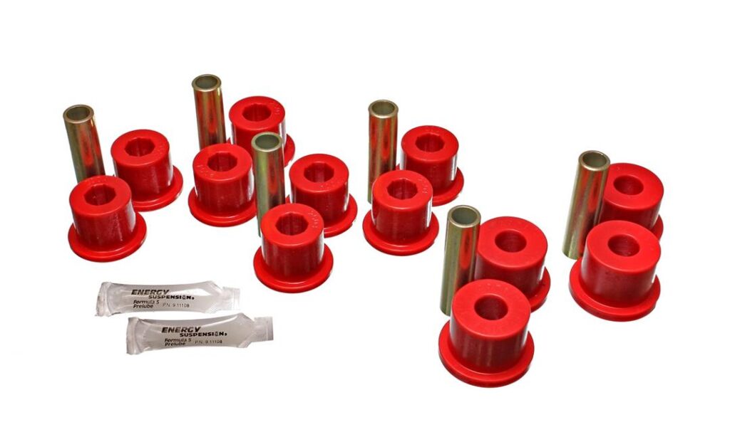 Energy Suspension Rear Leaf Spring Bushing Red for 1973-1974 Chevrolet C10 Pickup 3.2107R