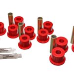 Energy Suspension Rear Leaf Spring Bushing Red for 1973-1974 Chevrolet C10 Pickup 3.2107R