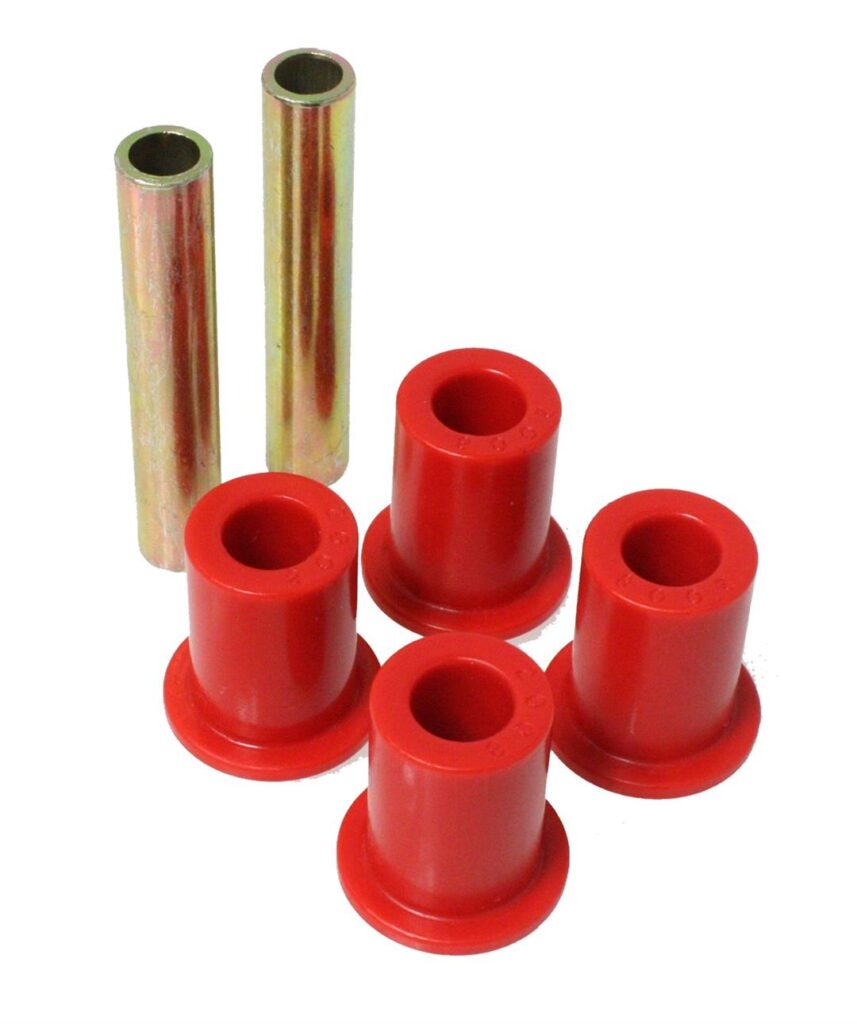 Energy Suspension Front Leaf Spring Shackle Bushing Sleeve Red for 1987-1987 Chevrolet V20 3.2111R