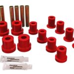 Energy Suspension Front Leaf Spring Bushing Red for 1971-1974 Chevrolet K10 Pickup 3.2112R