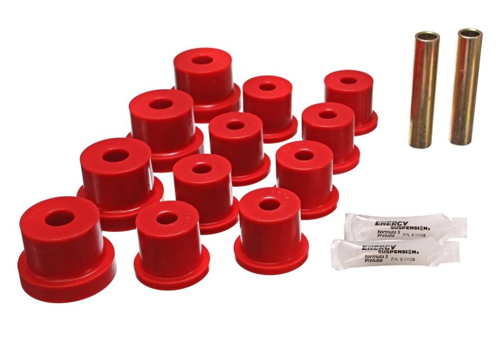 Energy Suspension Rear Leaf Spring Bushing Red for 1962-1967 Chevrolet Chevy II 3.2122R