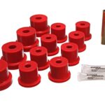 Energy Suspension Rear Leaf Spring Bushing Red for 1962-1967 Chevrolet Chevy II 3.2122R