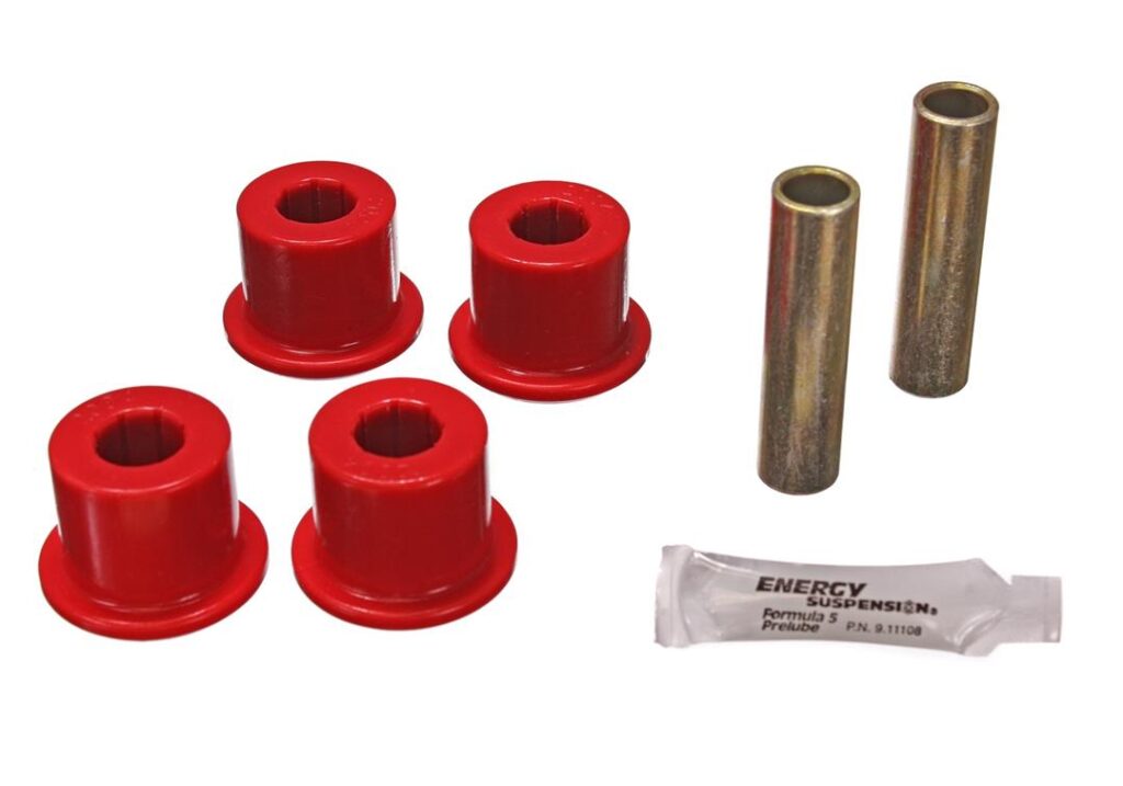 Energy Suspension Rear Leaf Spring Shackle Bushing Sleeve Red for 1973-1974 Chevrolet C10 Pickup 3.2124R