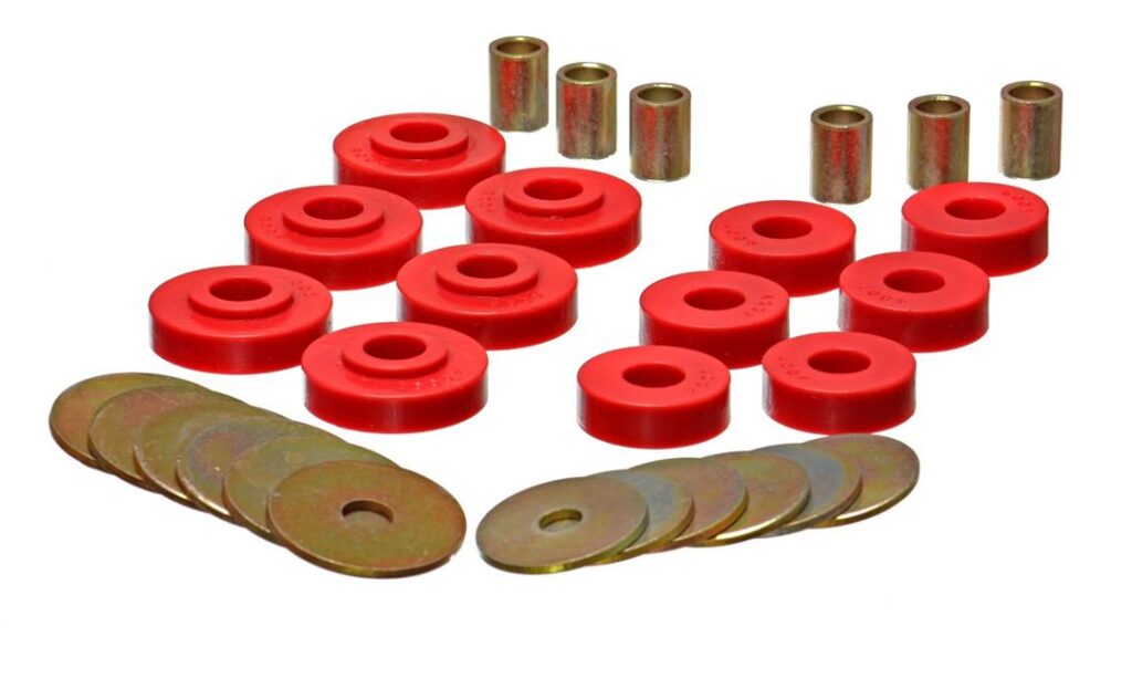 Energy Suspension Body Mount Bushings Red for 1965-1967 Chevrolet Corvette 3.4102R