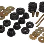 Energy Suspension Body Mount Bushings Black for 1967-1972 GMC K25/K2500 Pickup 3.4107G