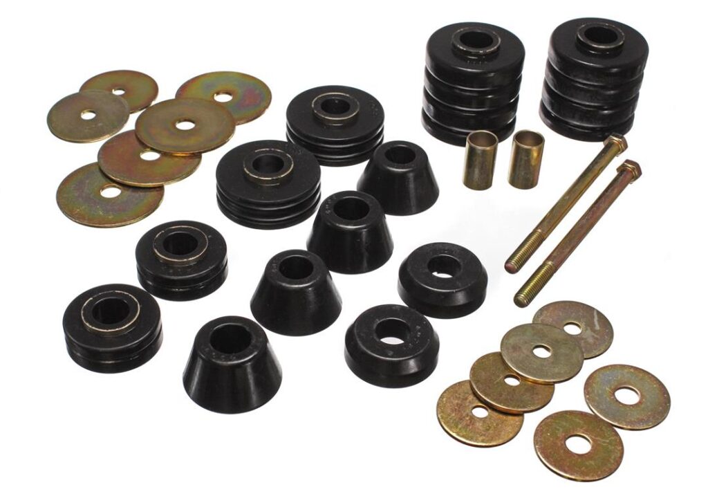 Energy Suspension Body Mount Bushings Black for 1968-1972 GMC K35/K3500 Pickup 3.4107G