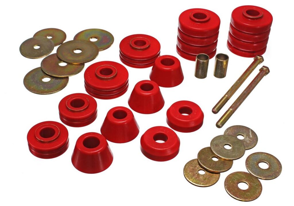 Energy Suspension Body Mount Bushings Red for 1967-1972 Chevrolet C20 Pickup 3.4107R