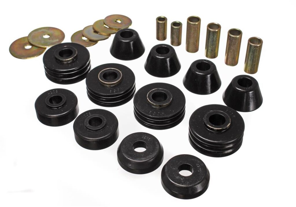 Energy Suspension Body Mount Bushings Black for 1967-1972 GMC C15/C1500 Pickup 3.4108G