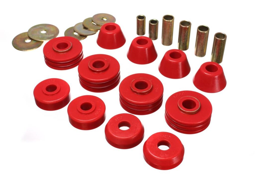 Energy Suspension Body Mount Bushings Red for 1967-1972 Chevrolet C10 Pickup 3.4108R