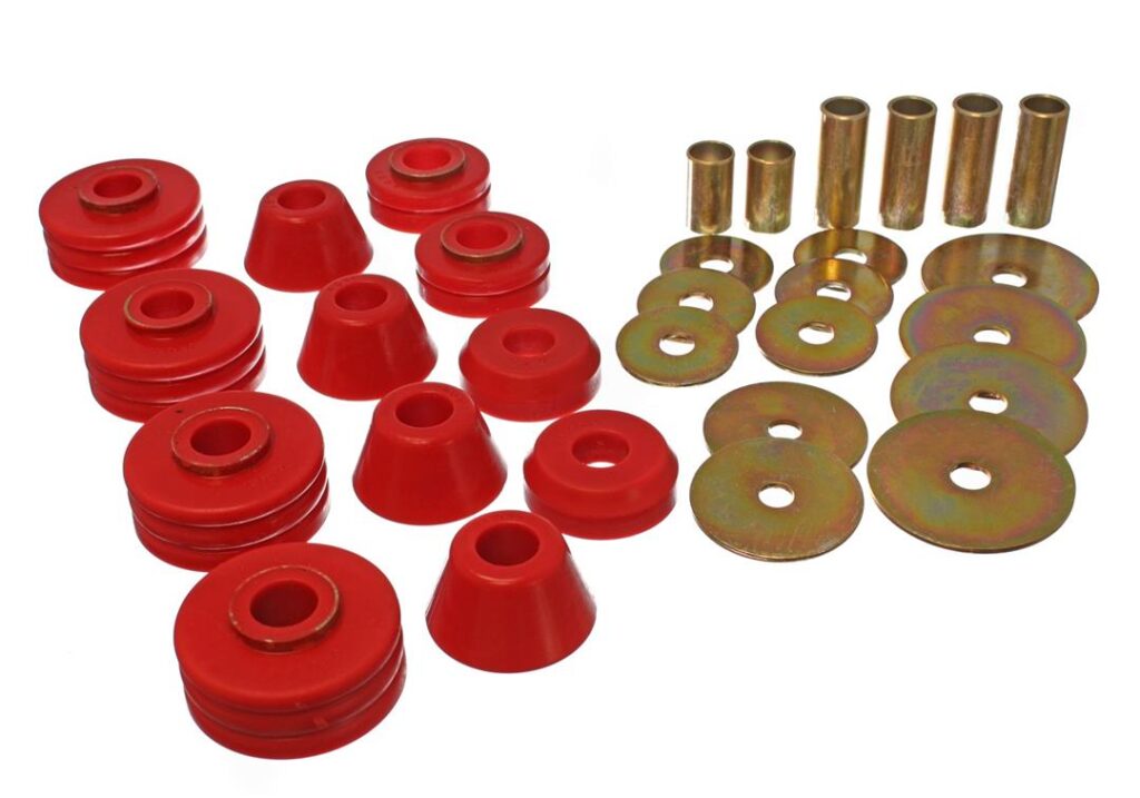 Energy Suspension Body Mount Bushings Red for 1973-1974 Chevrolet C10 Pickup 3.4109R