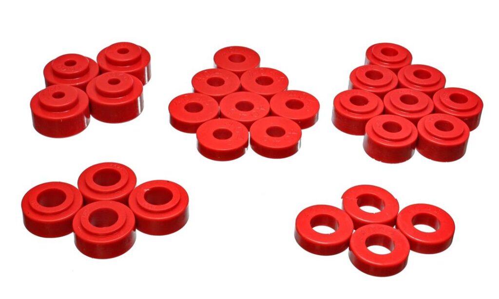 Energy Suspension Body Mount Bushings Red for 1968-1972 Chevrolet Chevelle 3.4114R