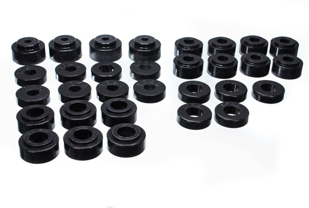 Energy Suspension Body Mount Bushings Black for 1968-1972 Chevrolet Chevelle 3.4115G