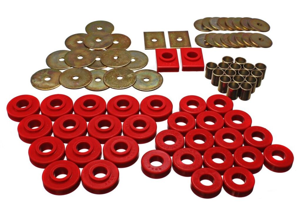 Energy Suspension Body Mount Bushings Red for 1955-1957 Chevrolet Bel Air 3.4120R