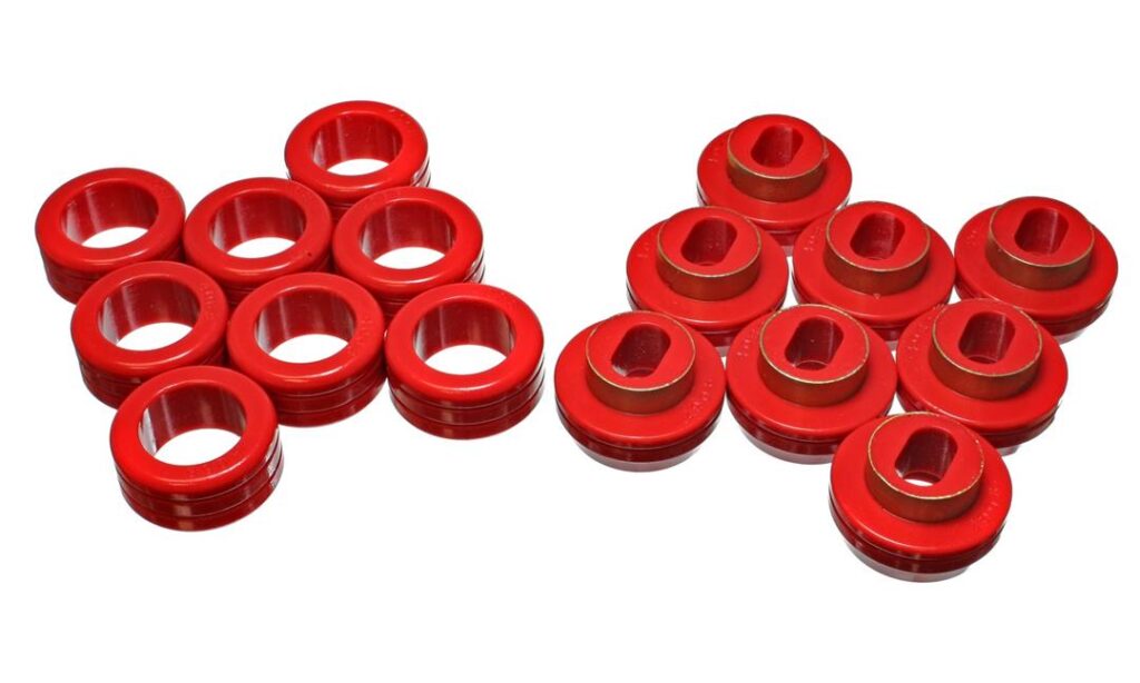 Energy Suspension Body Mount Bushings Red for 1981-1986 Chevrolet C30 3.4121R