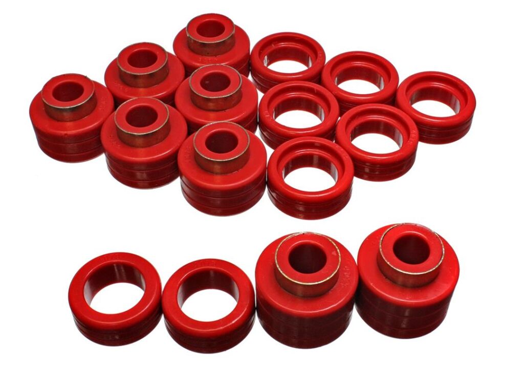 Energy Suspension Body Mount Bushings Red for 1988-2000 GMC K3500 3.4122R