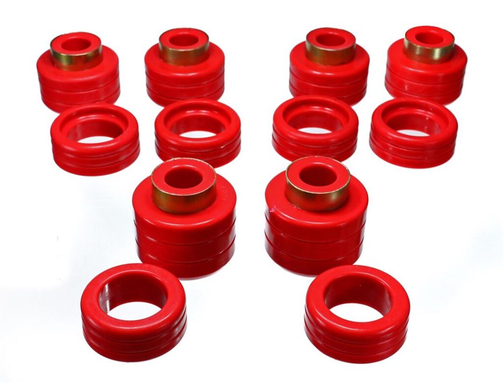 Energy Suspension Body Mount Bushings Red for 1988-1999 GMC C1500 3.4123R