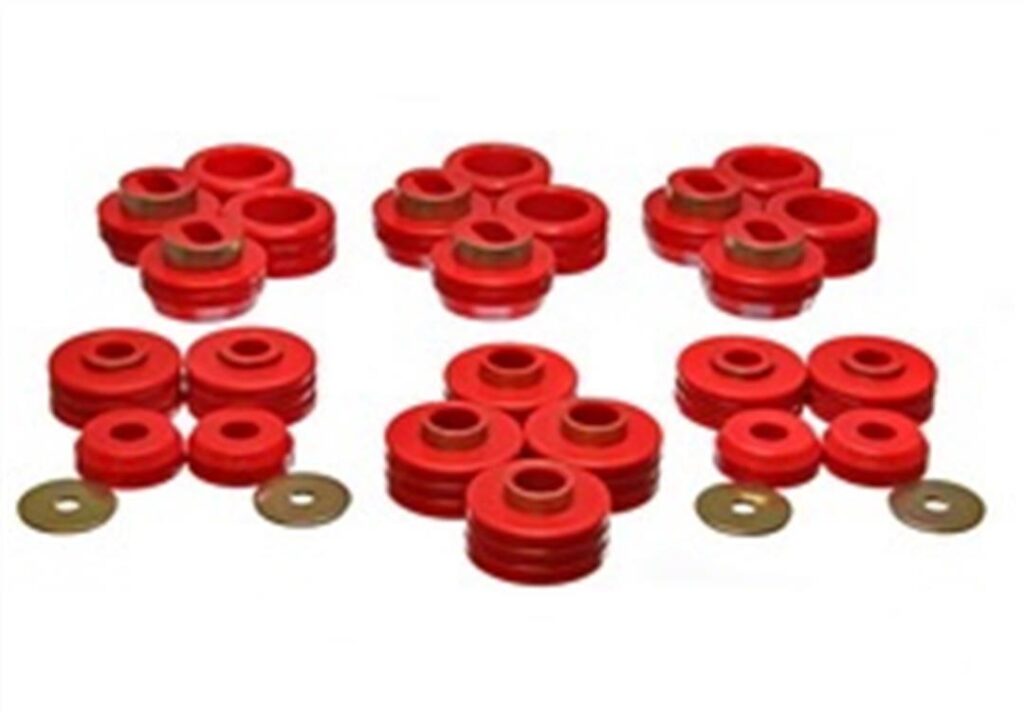 Energy Suspension Body Mount Bushings Red for 1987-1988 Chevrolet V20 Suburban 3.4124R