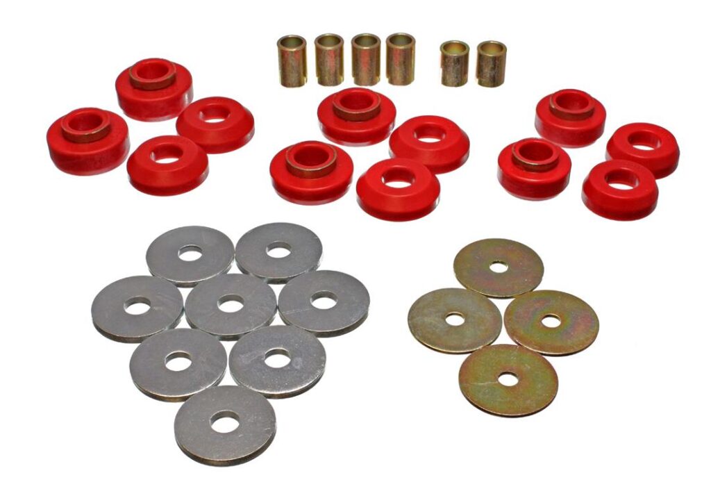 Energy Suspension Body Mount Bushings Red for 1975-1979 Chevrolet Nova 3.4129R