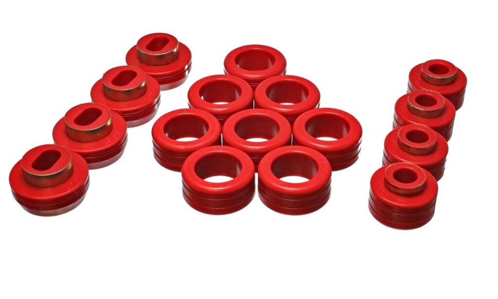 Energy Suspension Body Mount Bushings Red for 1983-1990 GMC S15 3.4131R