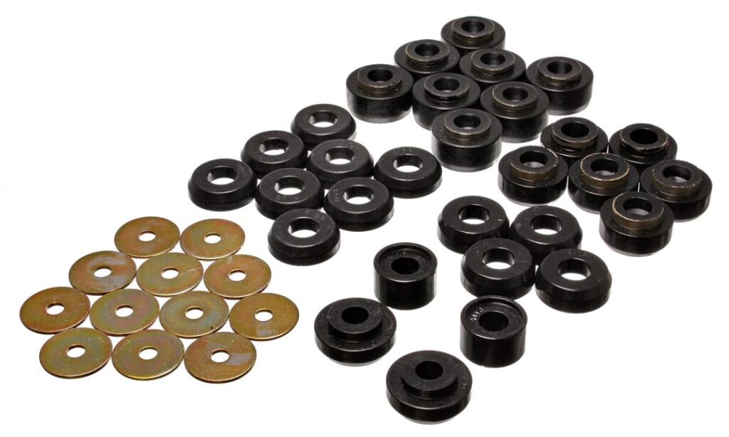 Energy Suspension Body Mount Bushings Black for 1994-1996 Chevrolet Impala 3.4136G