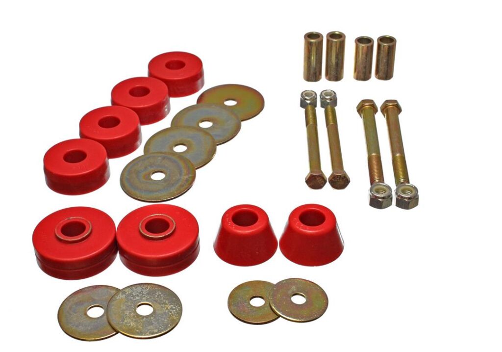 Energy Suspension Body Mount Bushings Red for 1963-1966 Chevrolet C10 Pickup 3.4137R