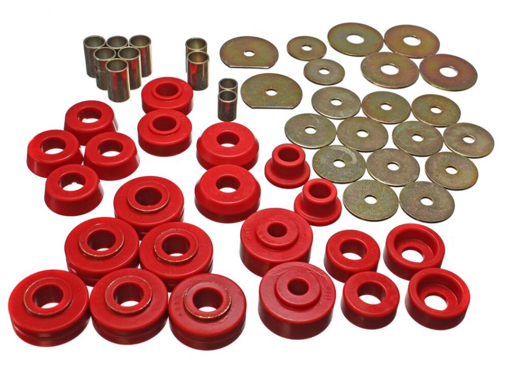 Energy Suspension Body Mount Bushings Red for 1965-1969 Chevrolet Biscayne 3.4138R