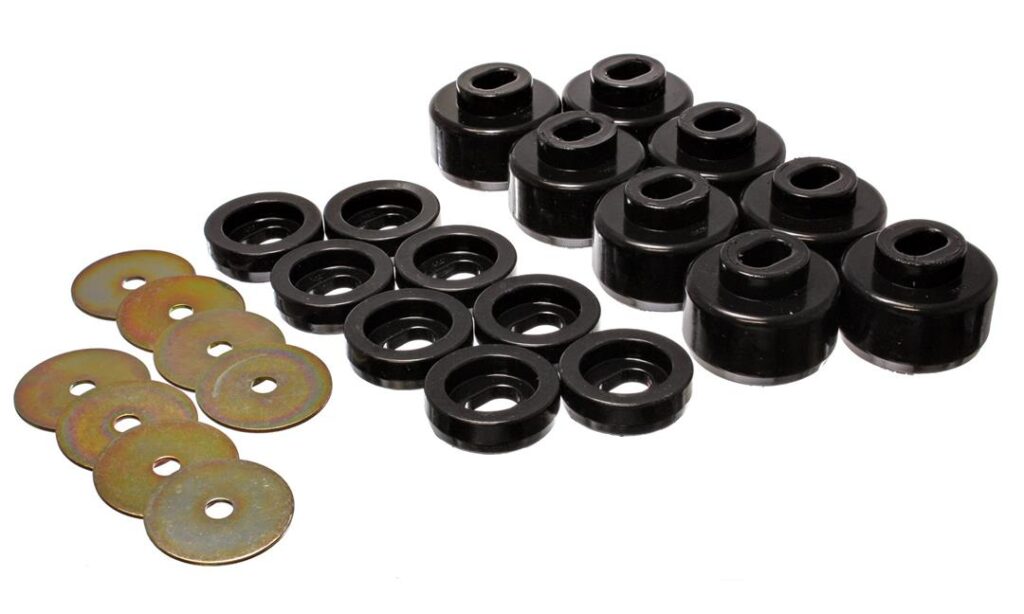 Energy Suspension Body Mount Bushings Black for 1999-2006 Chevrolet Silverado 1500 3.4150G