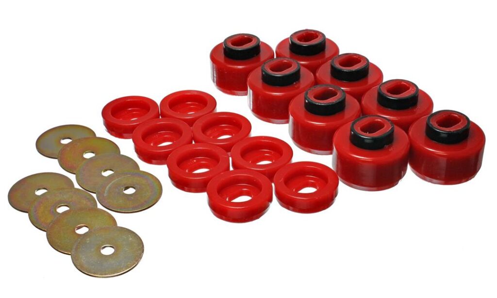 Energy Suspension Body Mount Bushings Red for 1999-2006 Chevrolet Silverado 1500 3.4150R