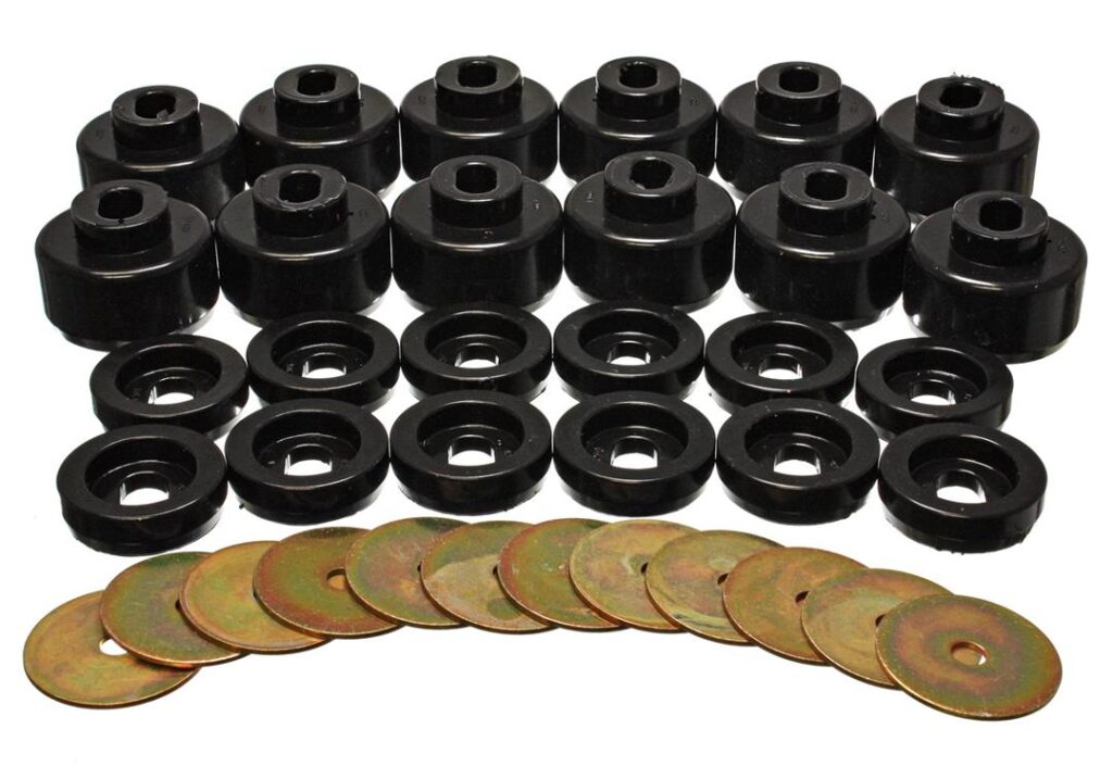 Energy Suspension Body Mount Bushings Black for 2003-2007 Cadillac Escalade ESV 3.4156G