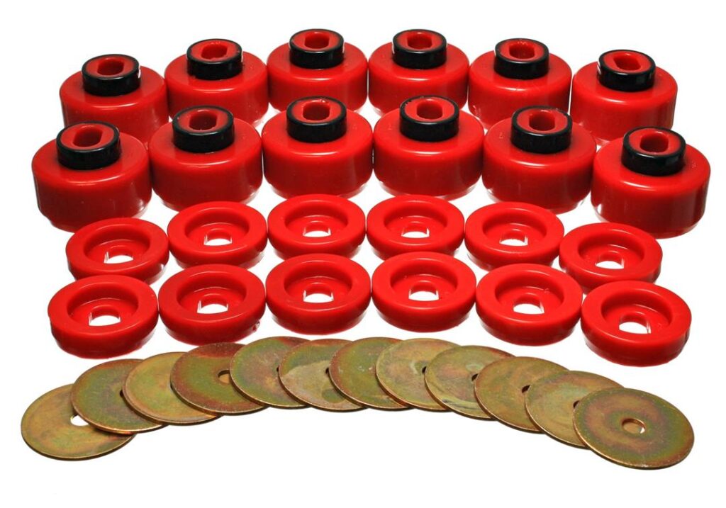 Energy Suspension Body Mount Bushings Red for 2003-2007 Cadillac Escalade ESV 3.4156R