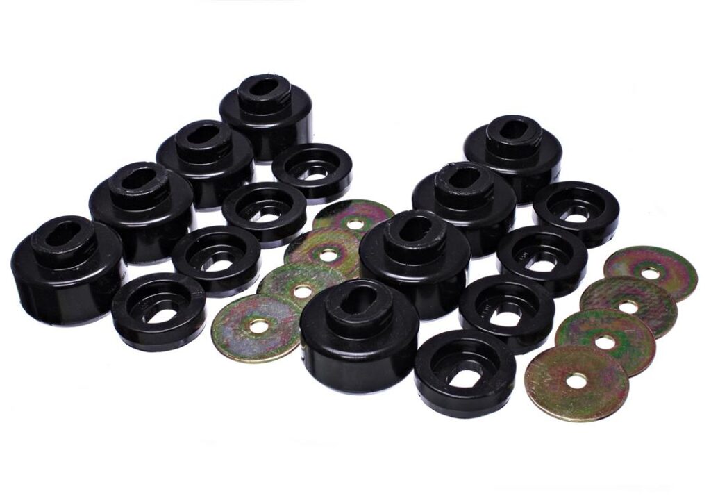 Energy Suspension Body Mount Bushings Black for 2007-2010 Chevrolet Silverado 3500 HD 4WD 3.4162G