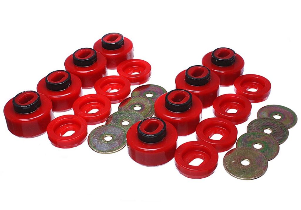 Energy Suspension Body Mount Bushings Red for 2007-2010 Chevrolet Silverado 3500 HD 4WD 3.4162R