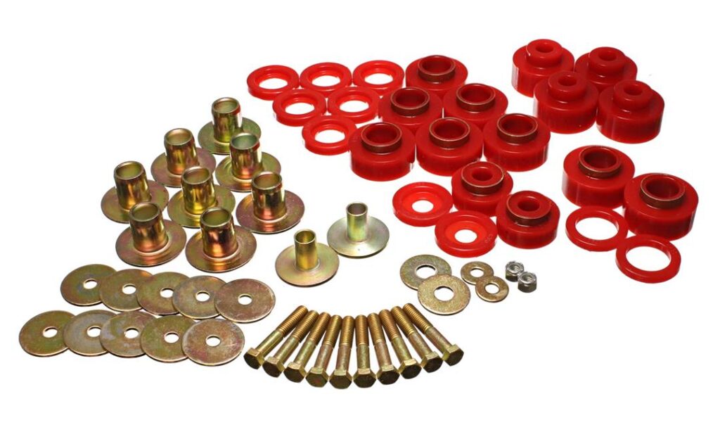 Energy Suspension Body Mount Bushings Red for 1968-1972 Chevrolet Chevelle 3.4170R