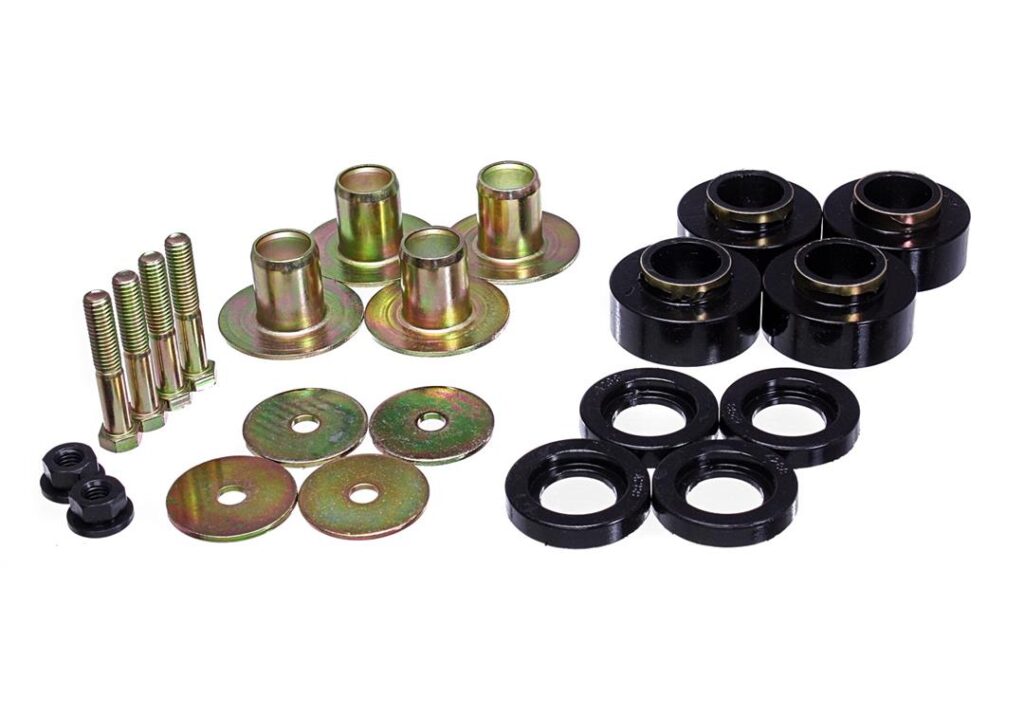 Energy Suspension Body Mount Bushings Black for 1968-1972 Chevrolet Chevelle 3.4171G