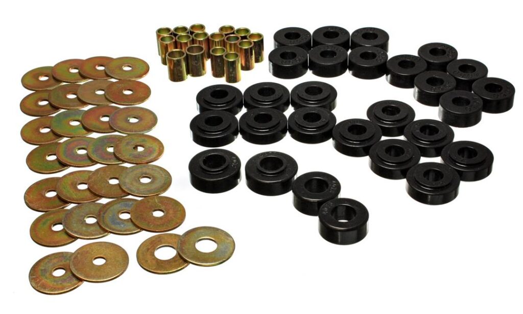 Energy Suspension Rear Leaf Spring Shackle Bushing Black for 1975-1976 Ford F-100 4WD 4.2127G