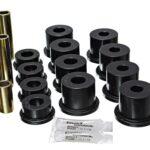 Energy Suspension Front Leaf Spring Shackle Bushing Black for 1988-1997 Ford F Super Duty 4.2142G