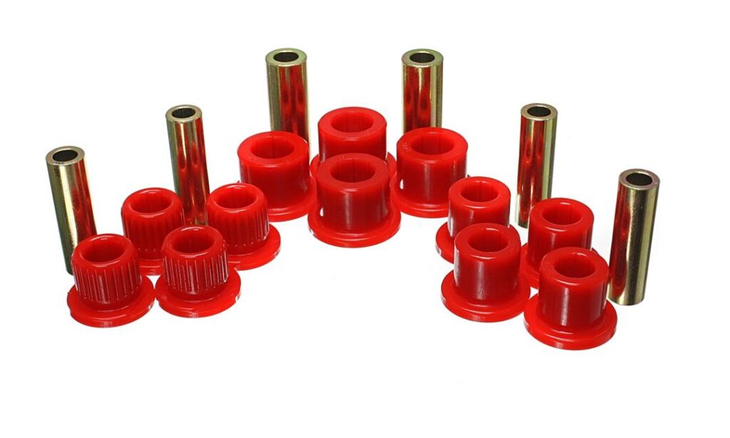 Energy Suspension Rear Leaf Spring Bushing Red for 1999-2007 Ford F-350 Super Duty 4.2147R